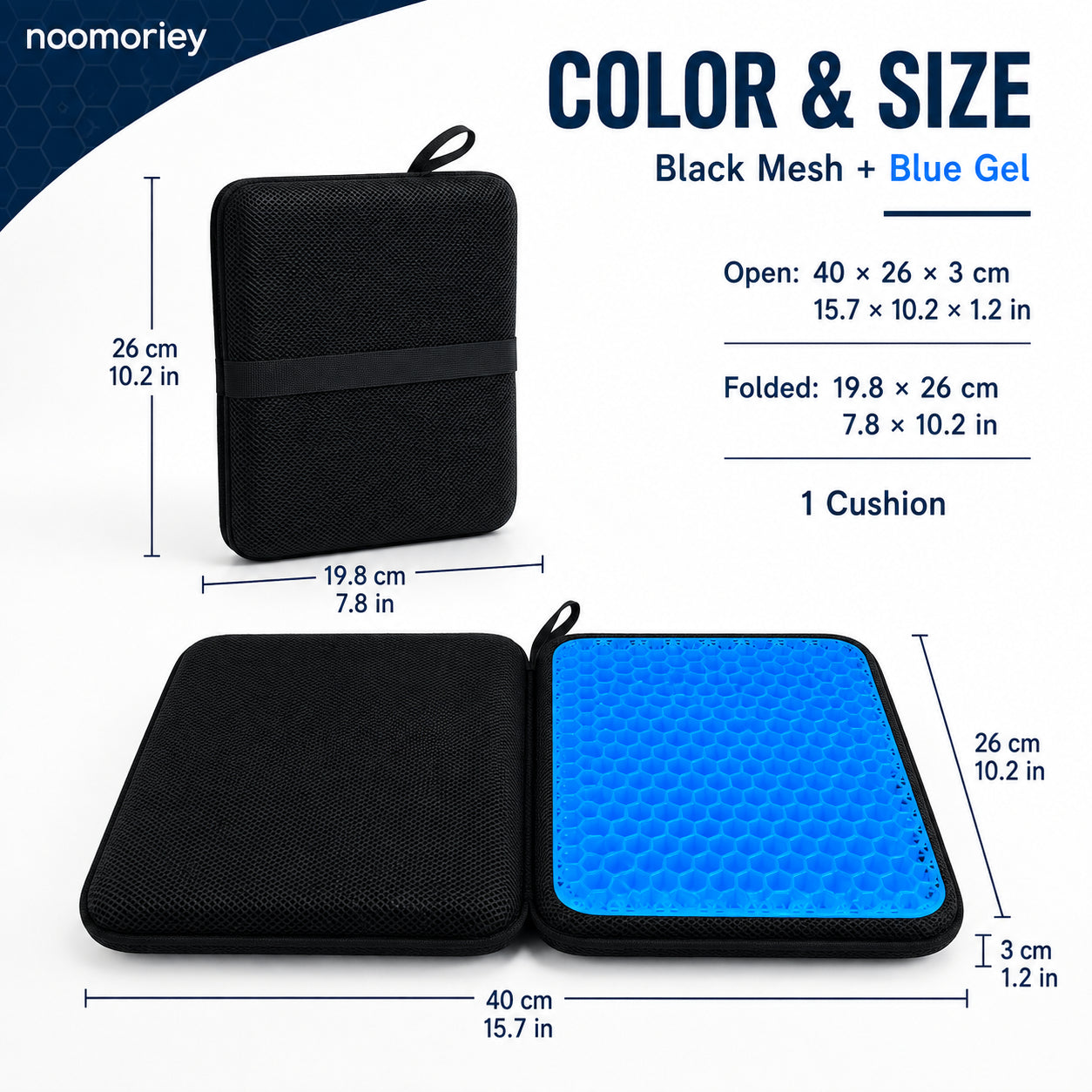 🔥 Foldable Travel Seat Cushion – Portable Cooling Gel Pad for Office, Camping & Sports 💺✨