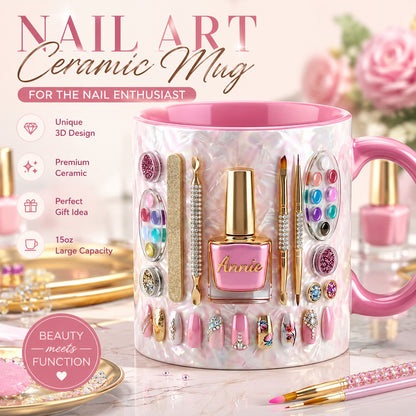 Nail Artist Mug 2D Printed 3D Effect