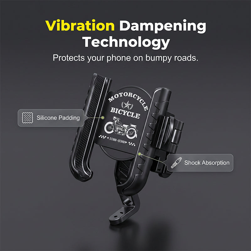 🔒Ultimate Quick-Release & Lock Bike Phone Mount — Secure, Tool-Free, 360° Rotatable Handlebar Cell Phone Holder for Bicycles & Motorcycles