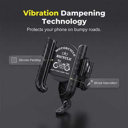 🔒Ultimate Quick-Release & Lock Bike Phone Mount — Secure, Tool-Free, 360° Rotatable Handlebar Cell Phone Holder for Bicycles & Motorcycles