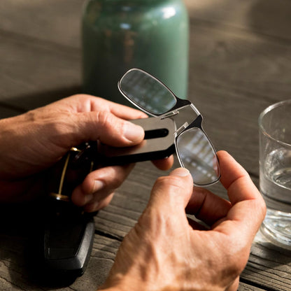 Slim Folding Keychain Reading Glasses - Clips Anywhere, Reads Anytime. 🔑