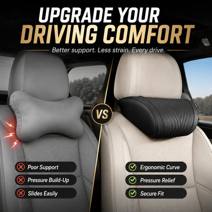 🚗Relieve Driving Fatigue! Universal Memory Foam CarHeadrest Neck Pillow,Ergonomic Support AutoNeck Cushion for Long Road Trips