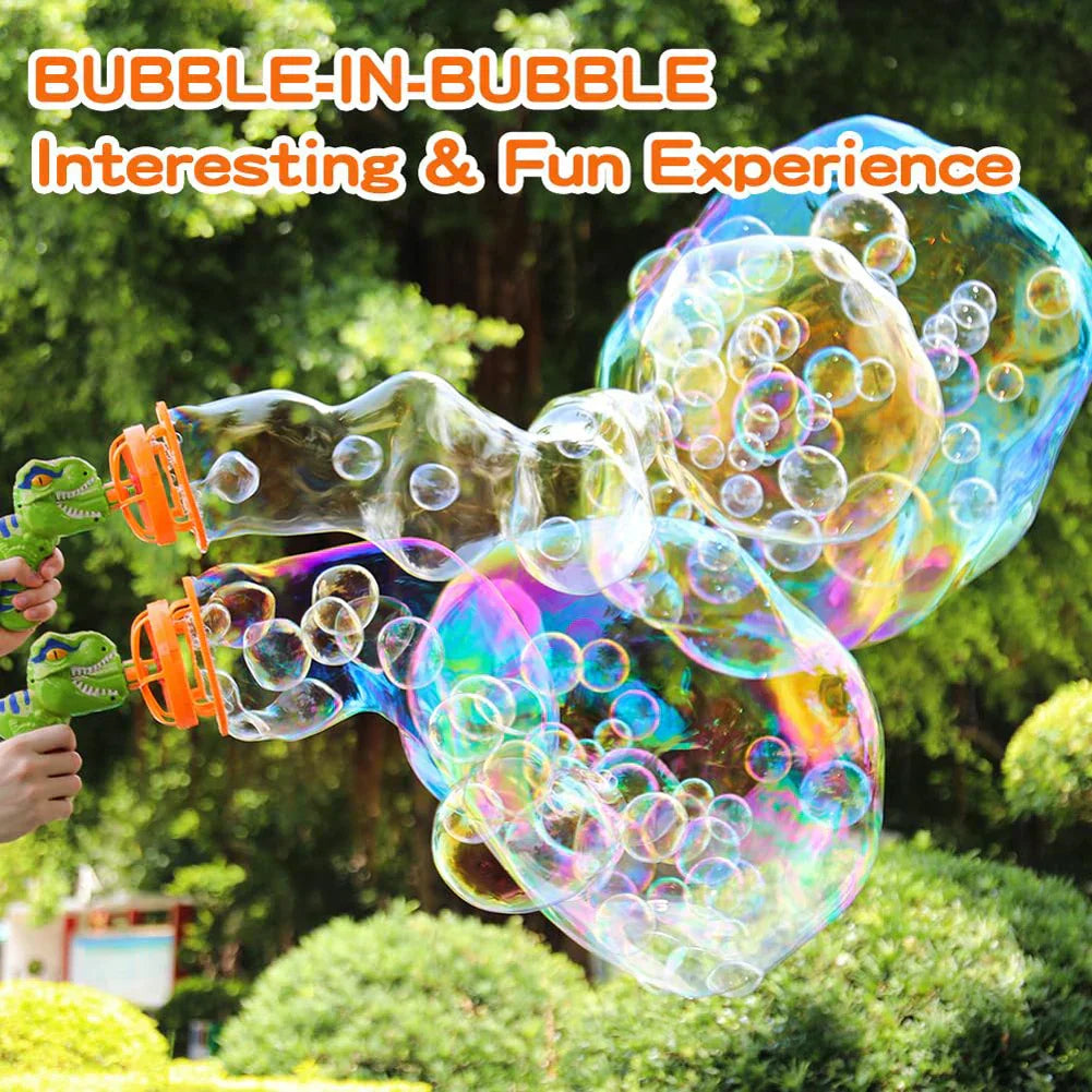 ✨Dino Bubble Machine with 250ml Bubble Liquid