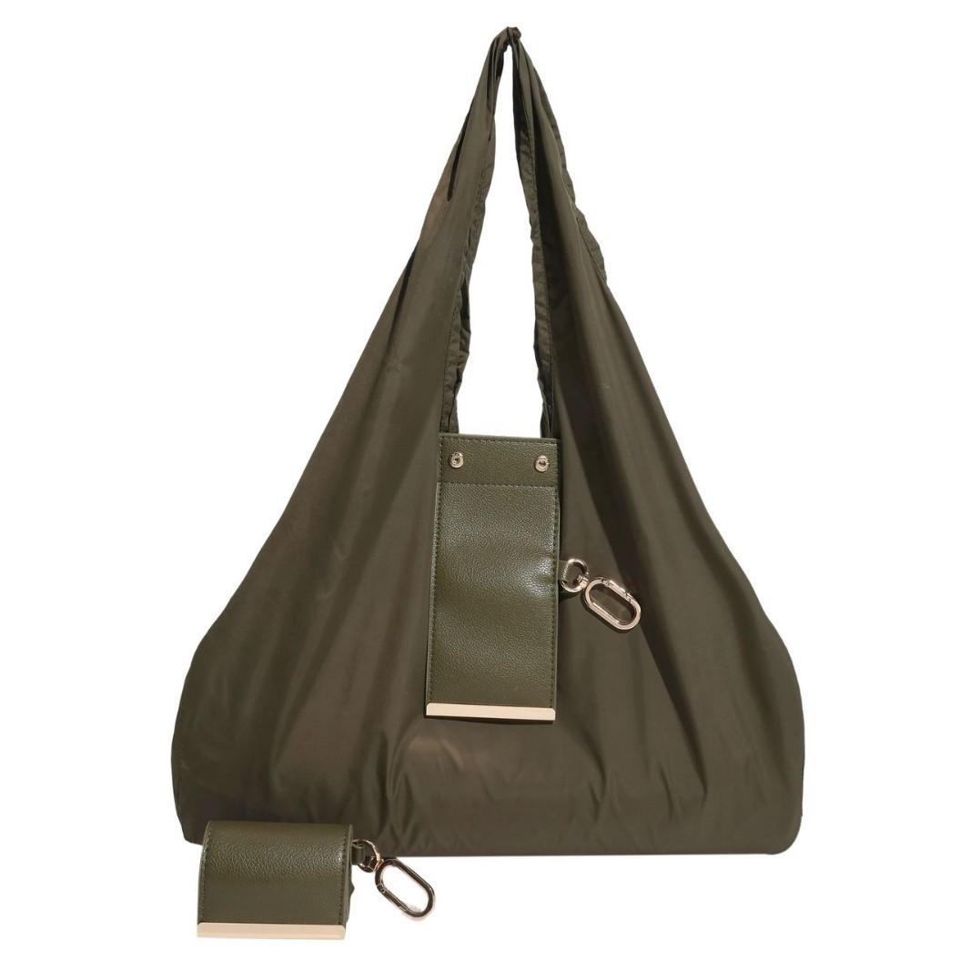 💥Buy three get one free👜 Foldable Keychain Tote Bag ✨ | 🛍️ Portable Reusable Shopping Bag 💕 Compact, Lightweight & Easy to Carry 🔑
