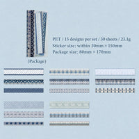 Plain blue soft weave