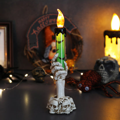 Halloween Vivid Resin Skeleton Hand Finger Candle Holders