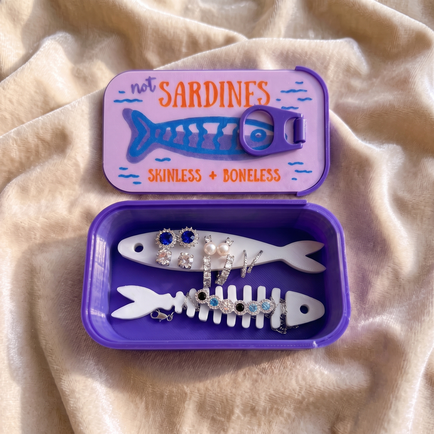🐟 Not Sardines Jewelry Holder Container