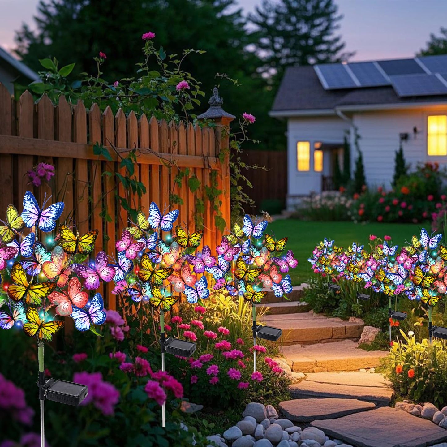 🦋Solar Powered Butterfly Garden Stake Light