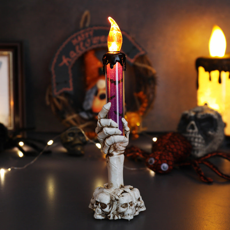 Halloween Vivid Resin Skeleton Hand Finger Candle Holders