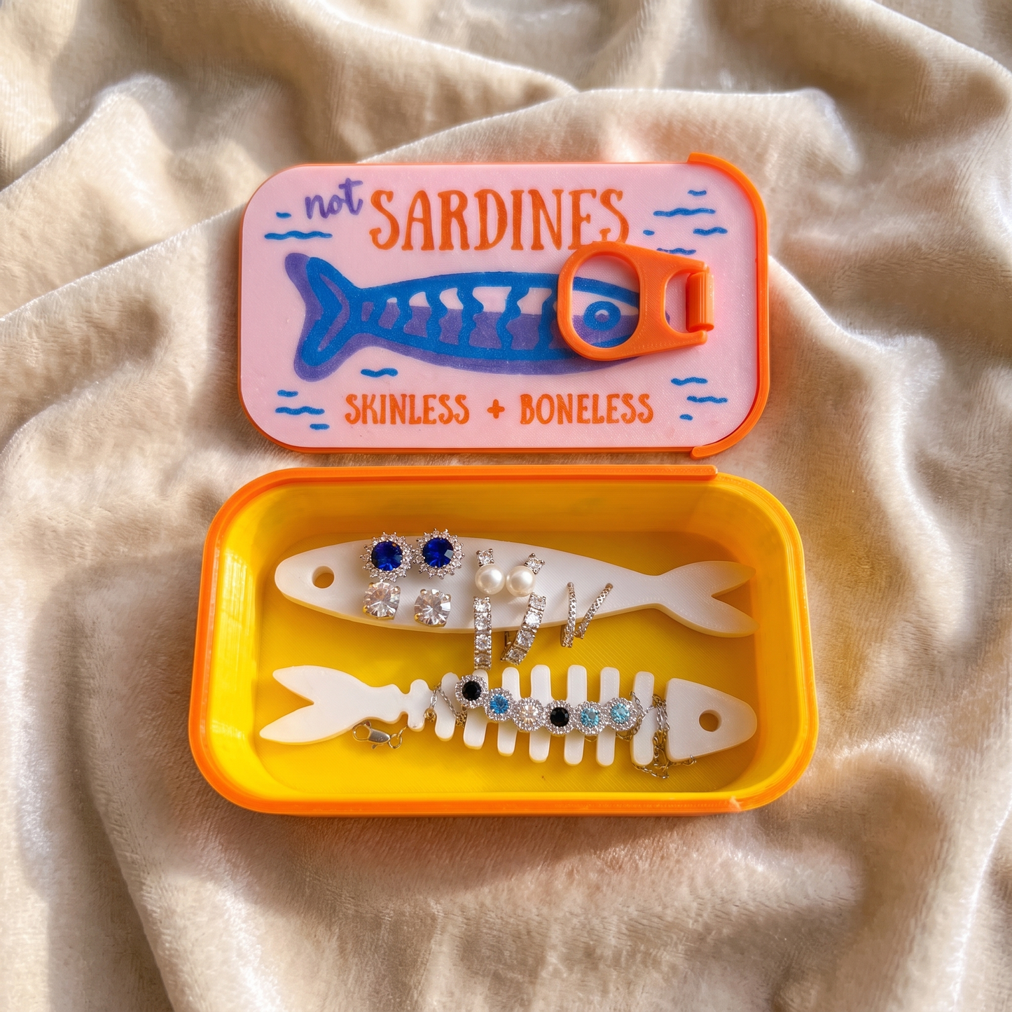 🐟 Not Sardines Jewelry Holder Container