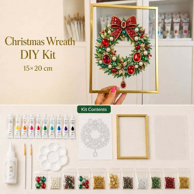🔥Christmas 🎄✨DIY Jeweled Christmas Tree Framed Art Kit