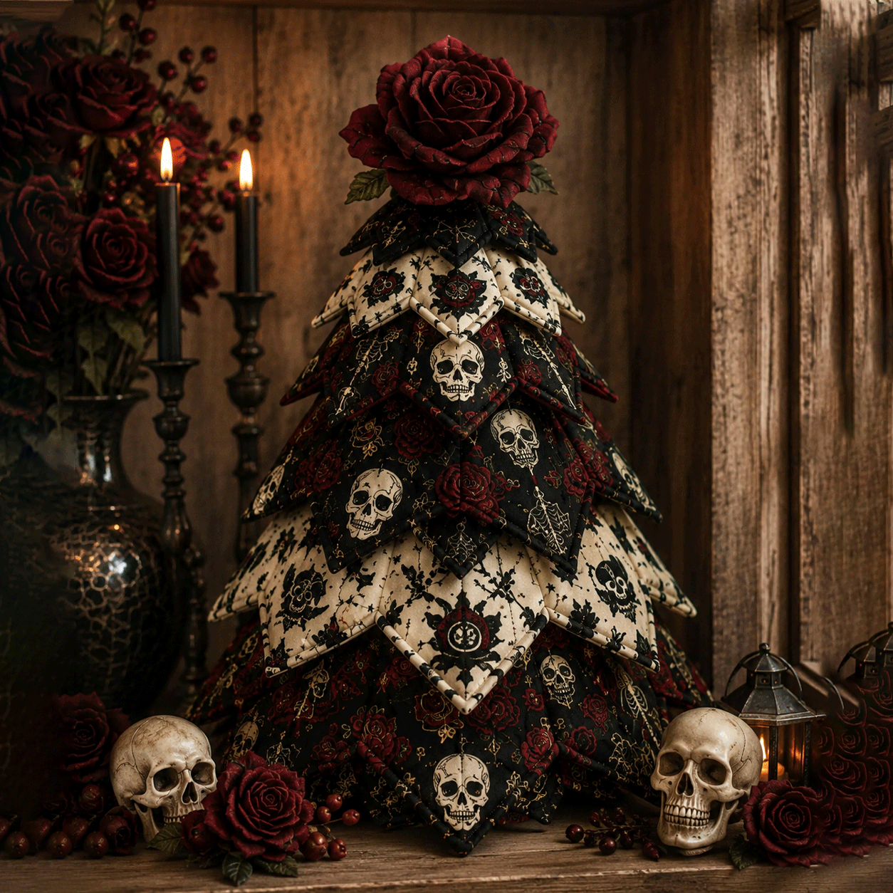 🎃Quilted Fabric Tree Kit DIY