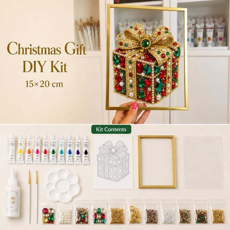 🔥Christmas 🎄✨DIY Jeweled Christmas Tree Framed Art Kit