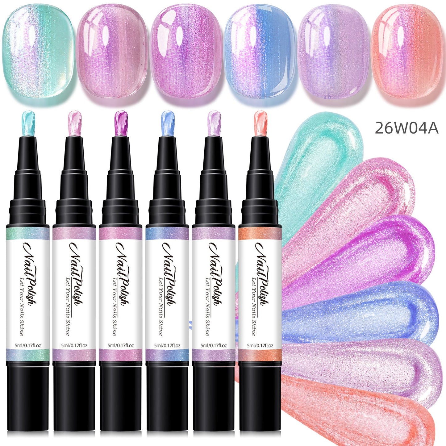💅5-in-1 Aurora Gel Nail Pen – One-Step, No-Mess UV/LED Manicure