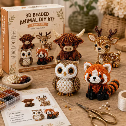 💀 Cute Portable 3D Beaded Skeleton DIY Kit