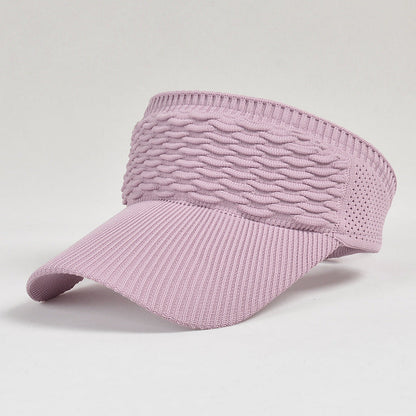 Women's Open-Top Knit Sun Visor Hat