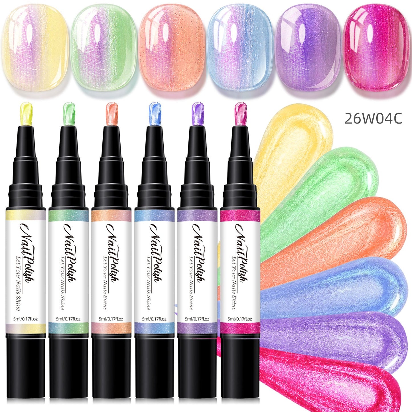 💅5-in-1 Aurora Gel Nail Pen – One-Step, No-Mess UV/LED Manicure