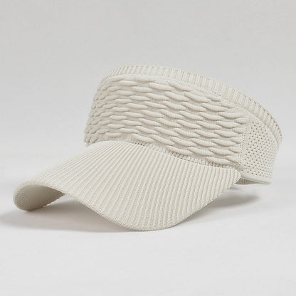 Women's Open-Top Knit Sun Visor Hat
