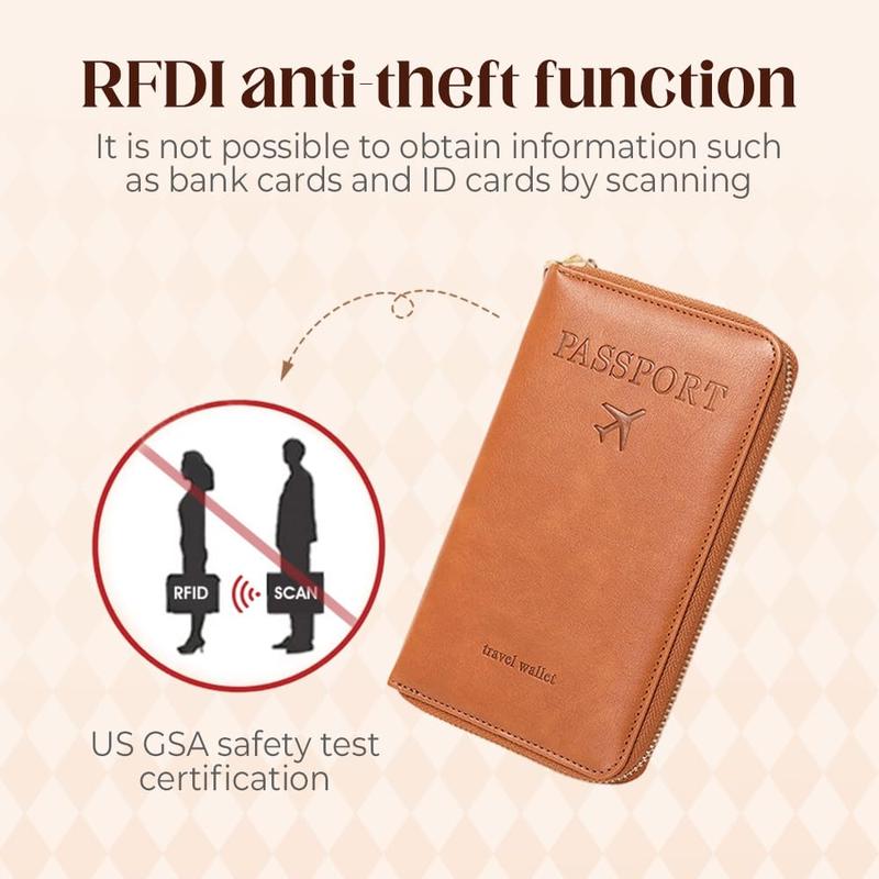 Multi-Functional RFID Passport Wallet