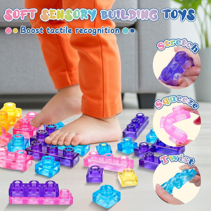 Kids Magic Jelly Block Finger Play Toy, Stress Relief Toy