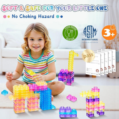 Kids Magic Jelly Block Finger Play Toy, Stress Relief Toy