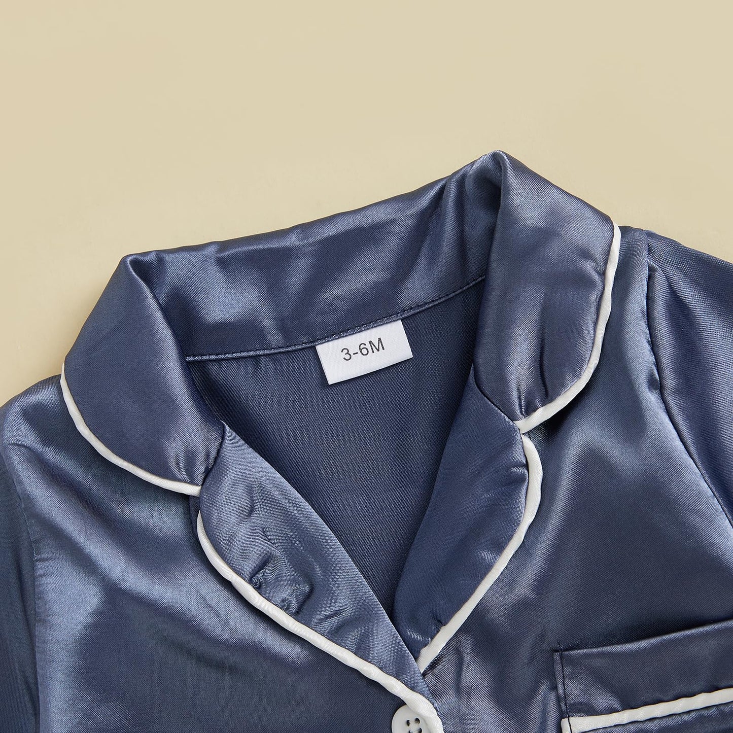 Soft Satin Baby Jumpsuit Pajamas