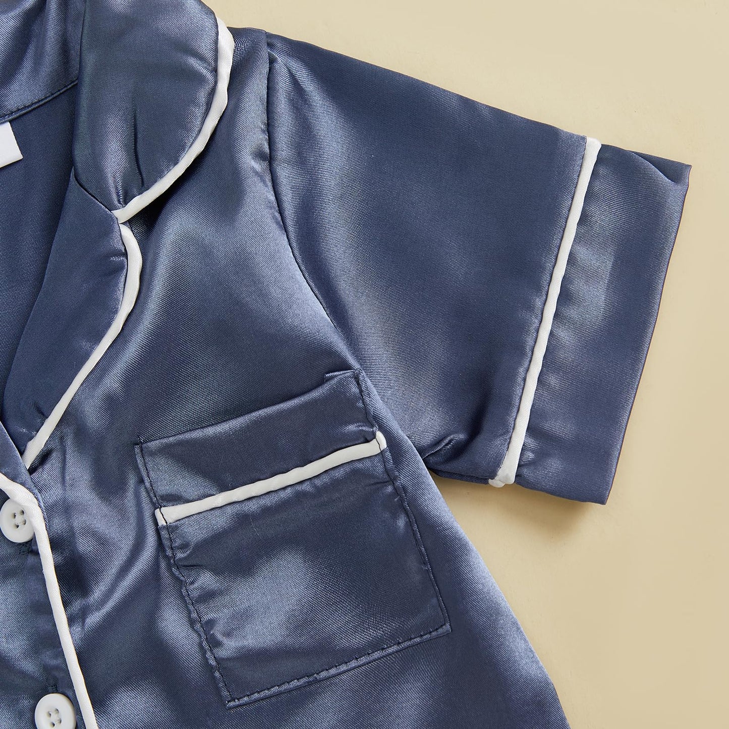 Soft Satin Baby Jumpsuit Pajamas