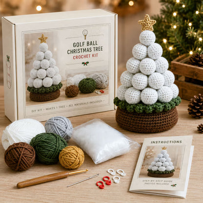 🎄Sports Ball Christmas Tree Crochet Kit