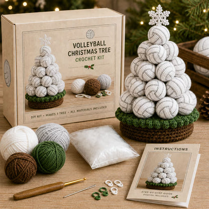 🎄Sports Ball Christmas Tree Crochet Kit