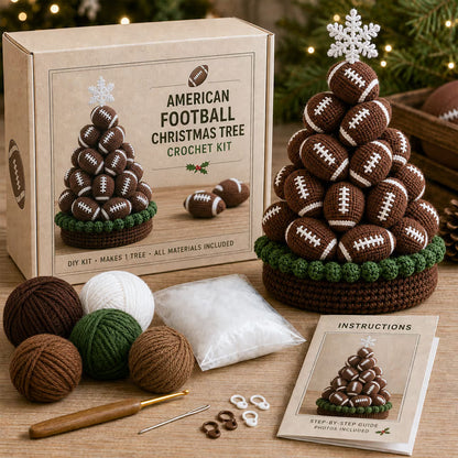 🎄Sports Ball Christmas Tree Crochet Kit