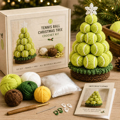 🎄Sports Ball Christmas Tree Crochet Kit