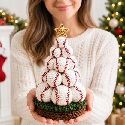 🎄Sports Ball Christmas Tree Crochet Kit