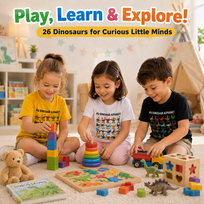 Kids Dinosaur Alphabet T-Shirt 🦖