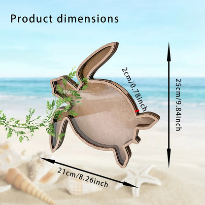 Turtle Wooden Shell Display Box
