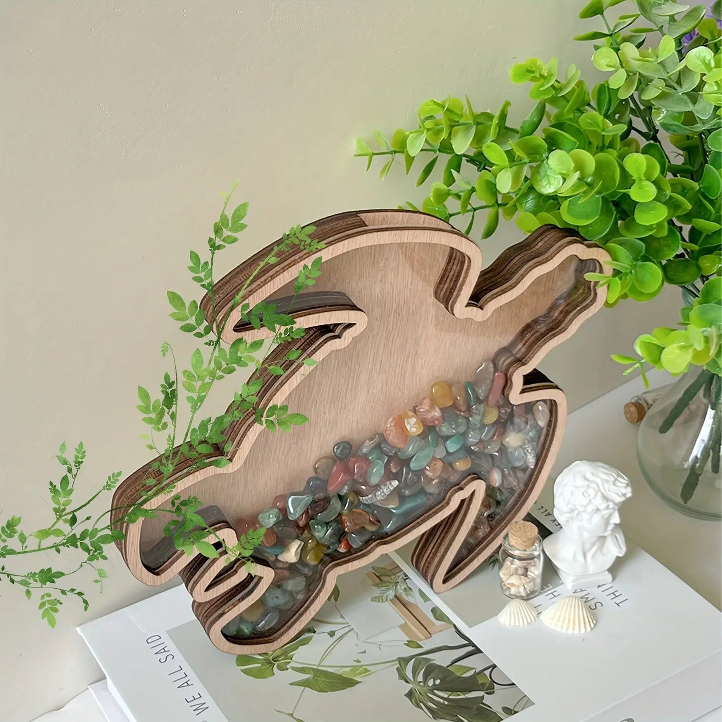 Turtle Wooden Shell Display Box