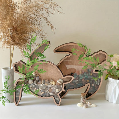Turtle Wooden Shell Display Box