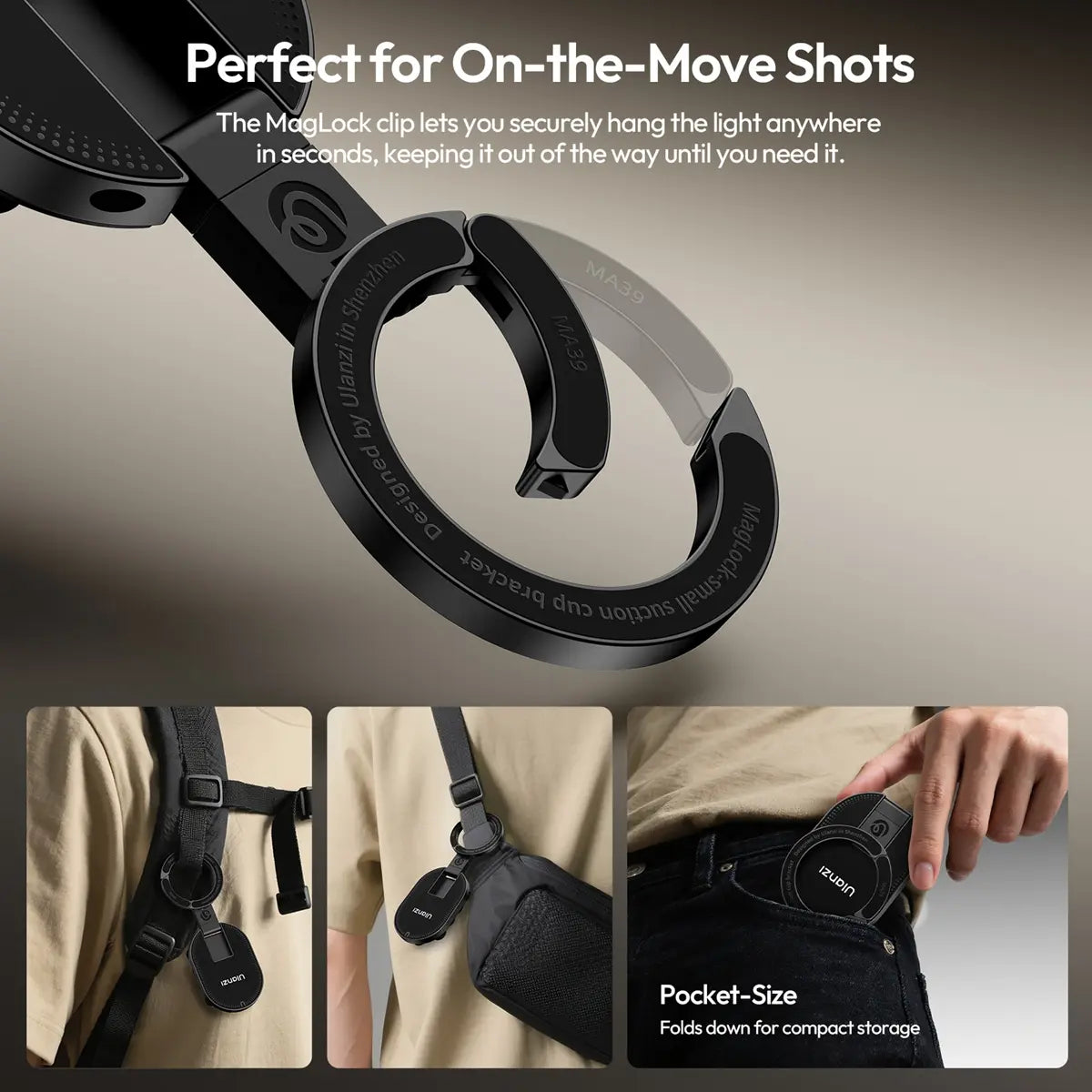 MagLock Suction Cup Phone Mount Desktop Stand
