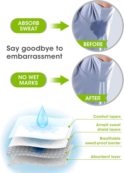 💧✨ Underarm Sweat Pads - Say goodbye to embarrassing sweat stains with this everyday anti-sweat product🛒