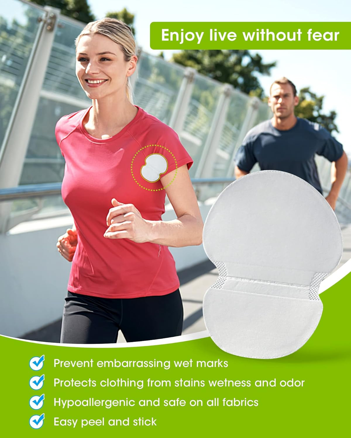 💧✨ Underarm Sweat Pads - Say goodbye to embarrassing sweat stains with this everyday anti-sweat product🛒