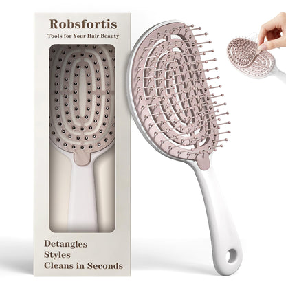Self-Cleaning Anti-Tangle Brush