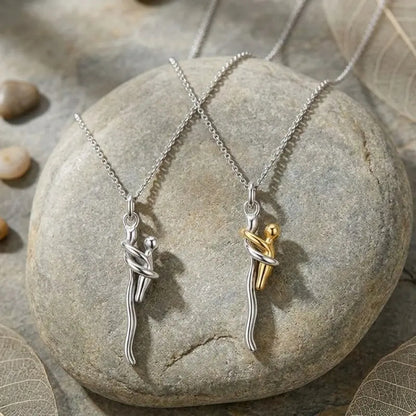 💞 Mother & Child Hug Necklace – A Bond That Lasts Forever