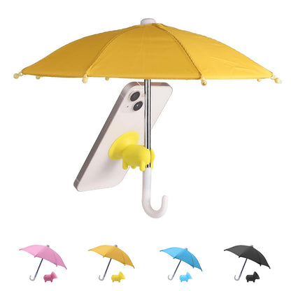🏖️Phone Umbrella for Sun with Cute Piggy Suction Cup