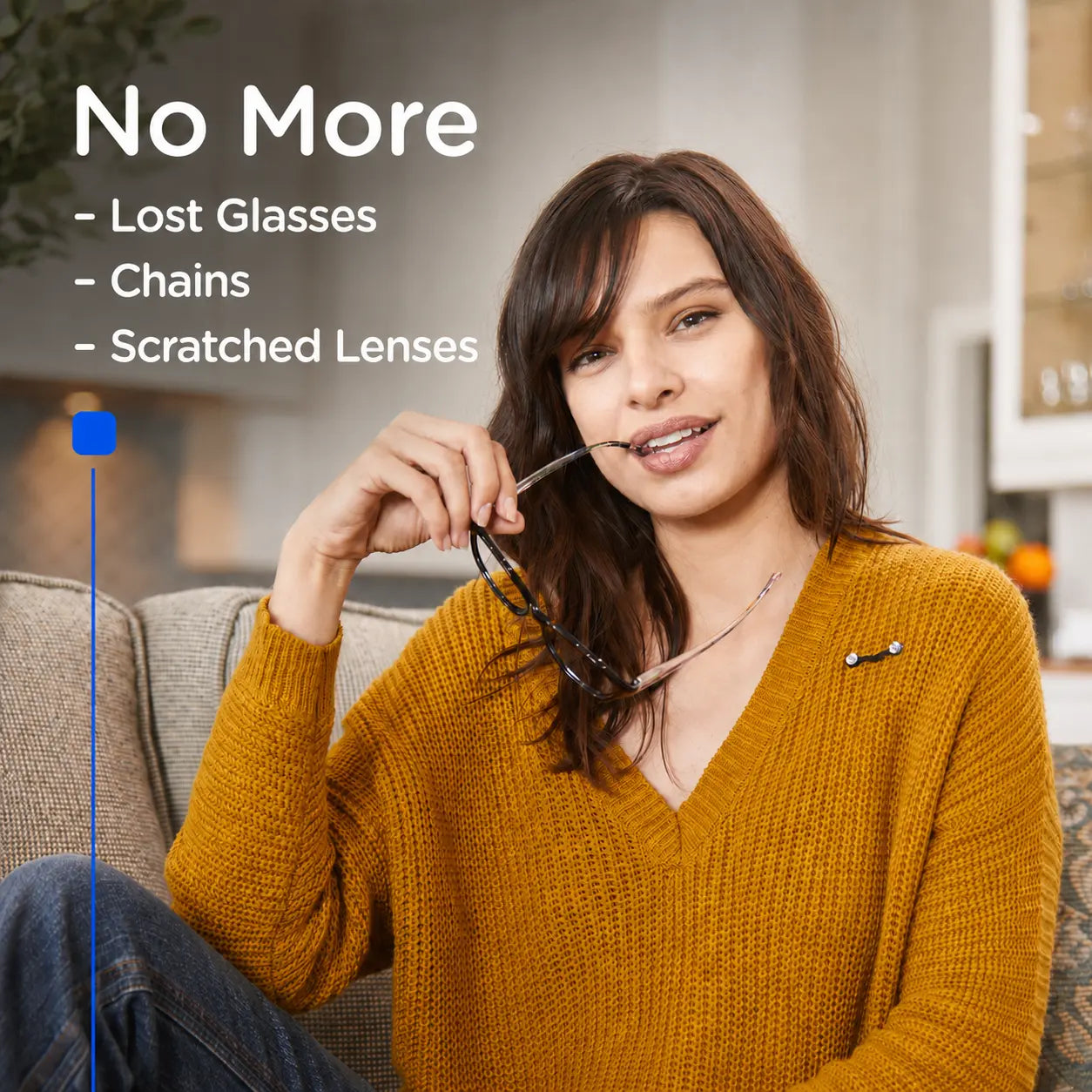 👓 Magnetic Eyeglass Holder | Universal Fit, Fabric-Safe Design