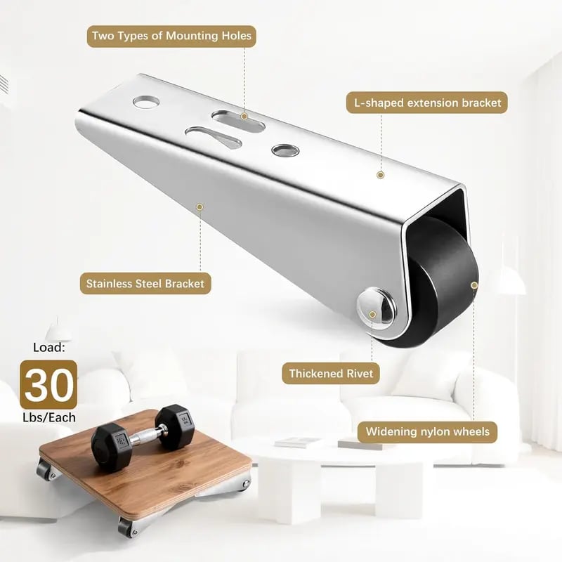 Universal Furniture Sliding Track Roller Wheel