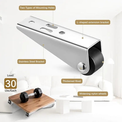 Universal Furniture Sliding Track Roller Wheel
