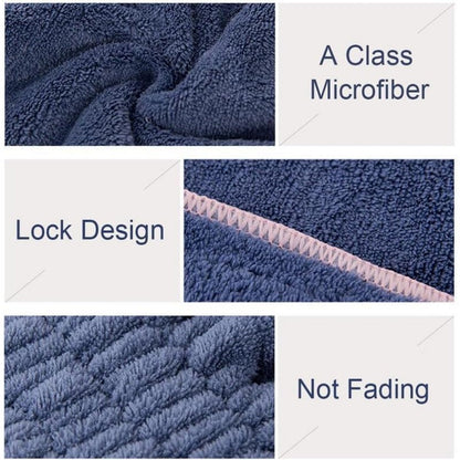 Large Microfiber Hair Towel Caps,Extreme Soft & Ultra Absorbent