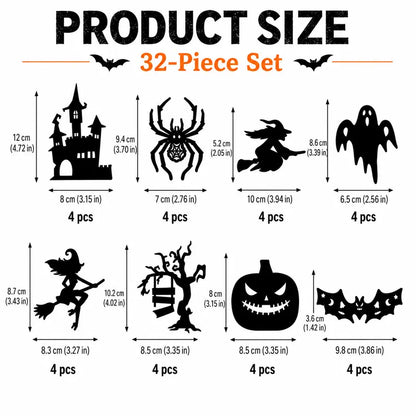 ✨ Halloween LED Silhouette Wall Light Stickers | Wire-Free Decor🎃