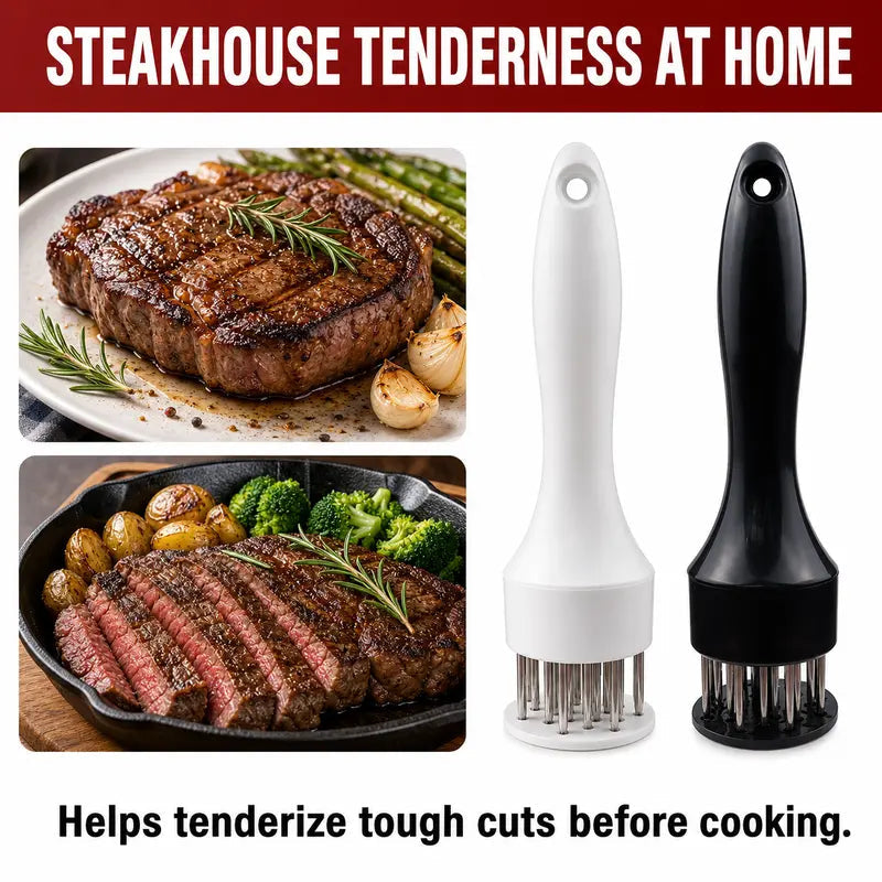 🥩✨ Stainless Steel Meat Tenderizer – 🔥Makes Meat More Tender and Juicy 🔪🍖