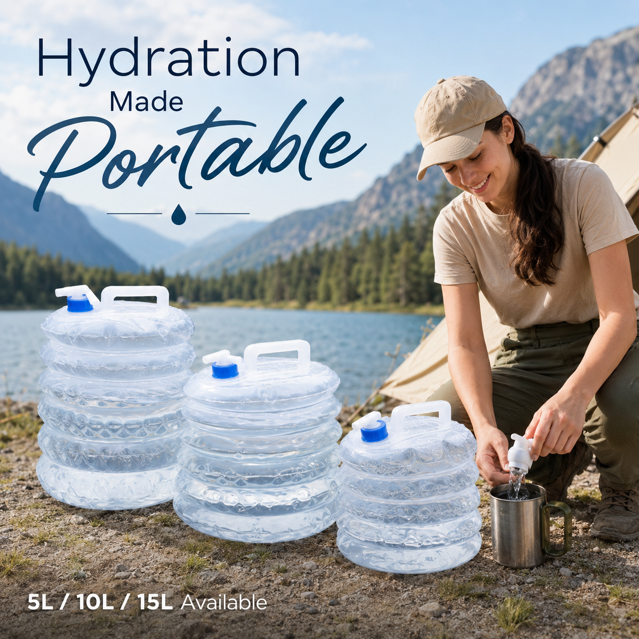 Collapsible Water Bucket 💧