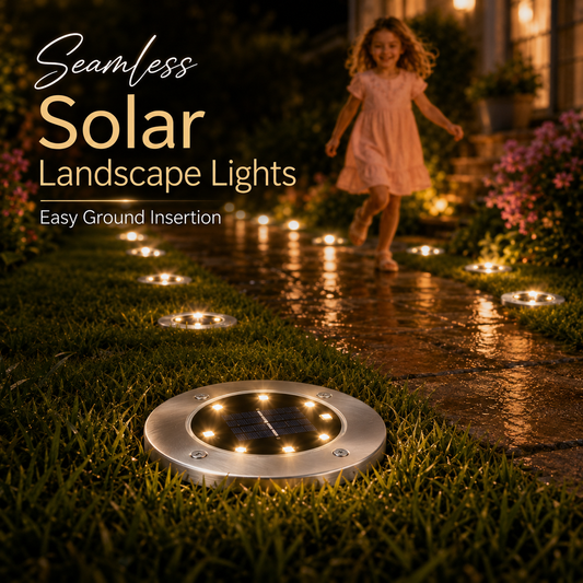 🌟 Solar Stainless Steel In-Ground Garden Lights 🌟